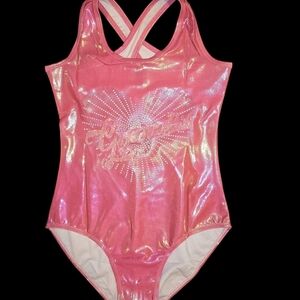 Shiny Pink Gymnastics Leotard